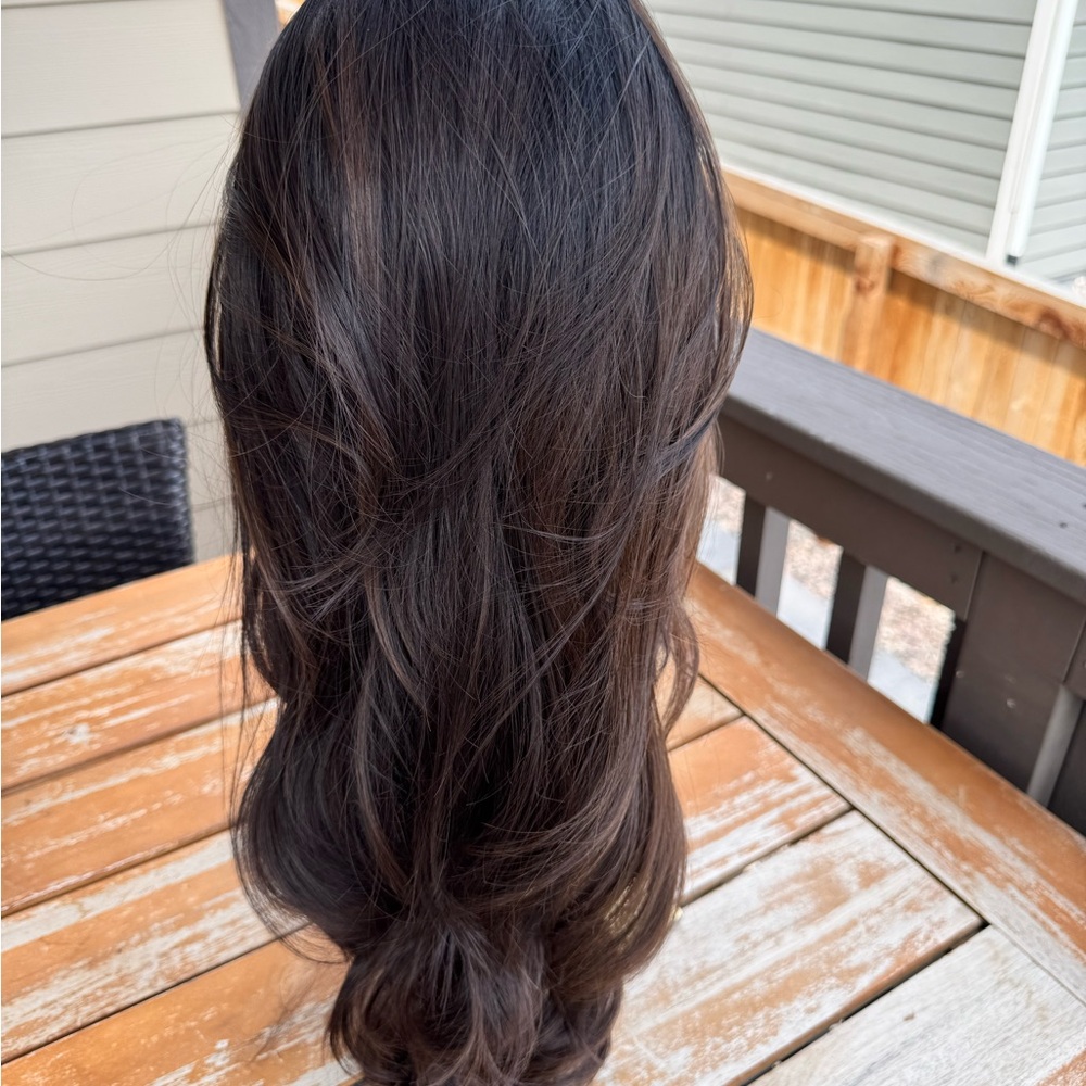Nel’s Wigs - Elegant Dark Brown Hair Wig